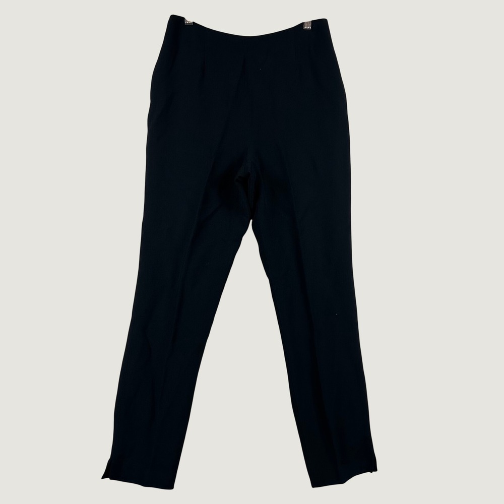 VTG Griffith & Gray for St. John Women High Waist Trousers 6 Black Dark Academia